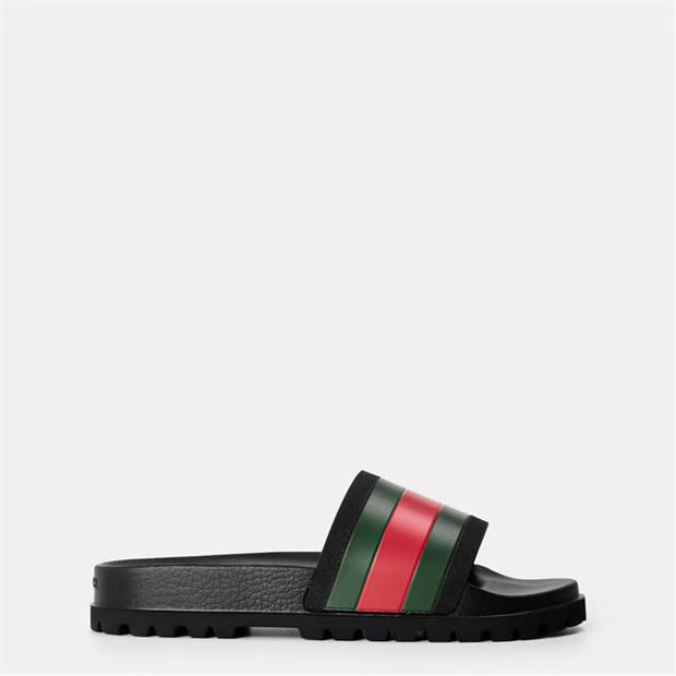 Men's Web Rubber Slide Sandals