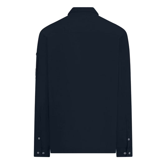 Men's Gabardine Lens Cotton Long Sleeve Overshirt