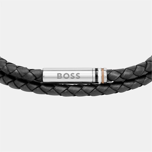 Men's Ares Double Wrap Leather Bracelet