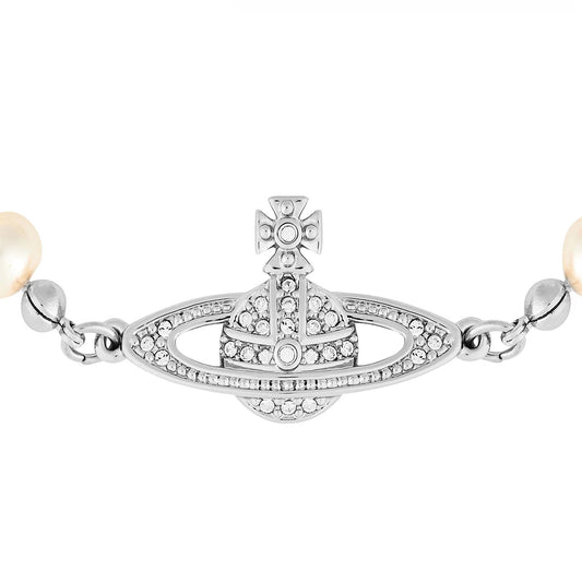 Women's Mini Bas Relief Pearl Bracelet