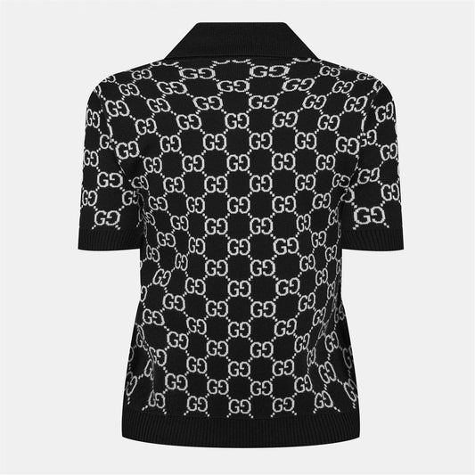 Reversible GG Wool Jacquard Polo Shirt