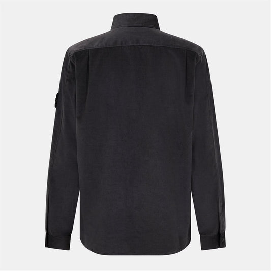 Men's Cord Cotton Long Sleeve Overshirt