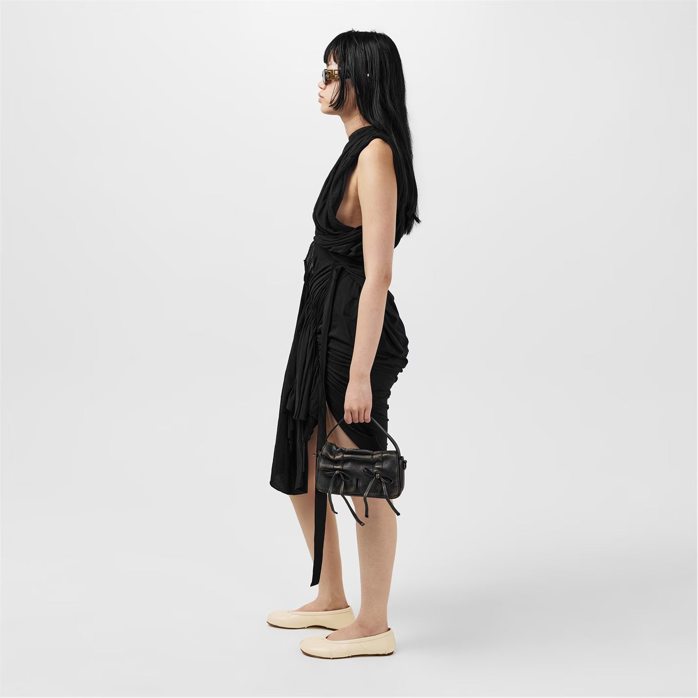 Leather Tabi Ballet Flats