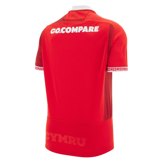 Macron Wales Rugby Union Home Shirt 2025 Adults