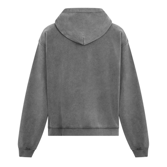 Men's Rep Script Logo Zipped Hoodie, Soft Cotton