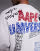 Aape by A Bathing Ape knitted jumper in off white with placement scribble print