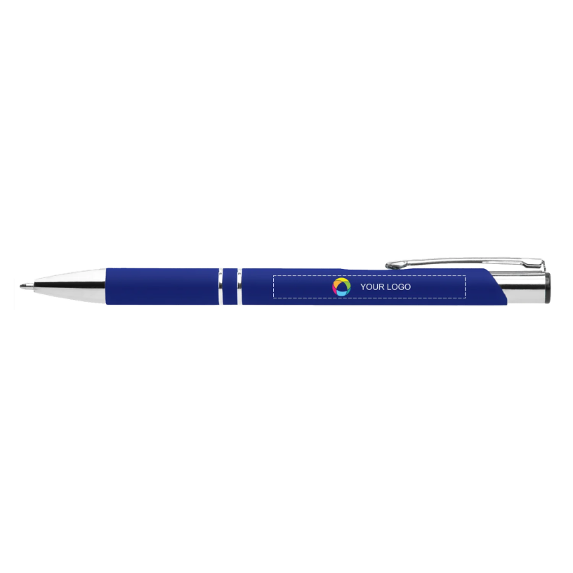 Urban Soft-Touch Bright Colours Ballpoint Pen with Black Ink Full Colour Print