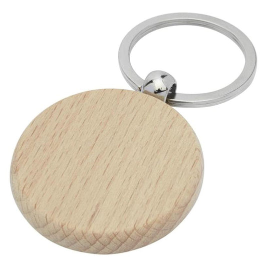Bullet™ Giovanni Beech Wood Round Keyring