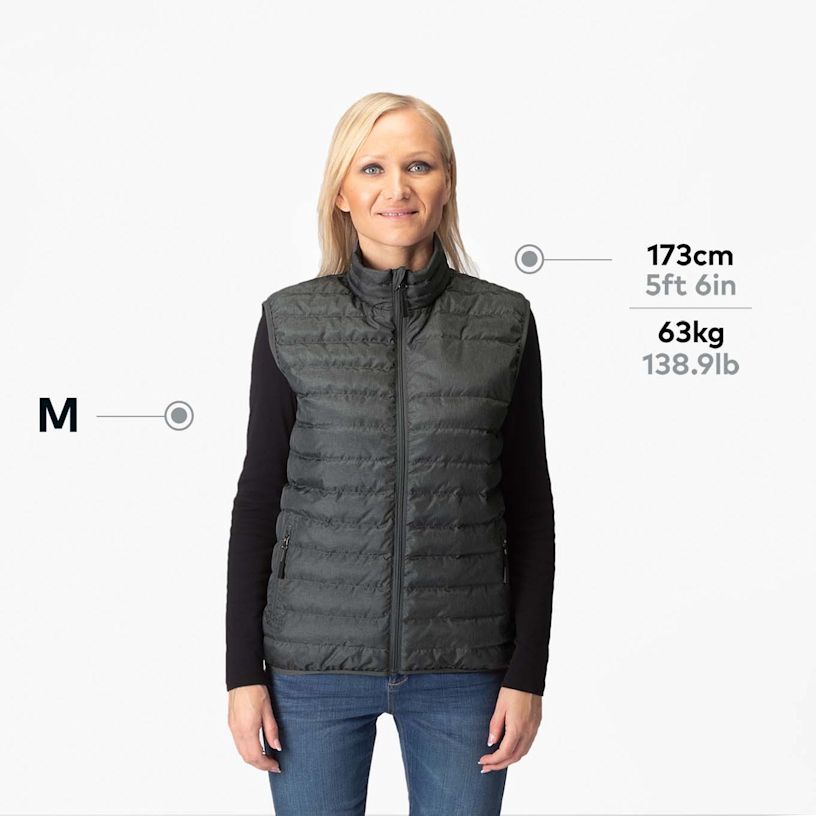 Women's Packable Puffer Vest – Embroidery
