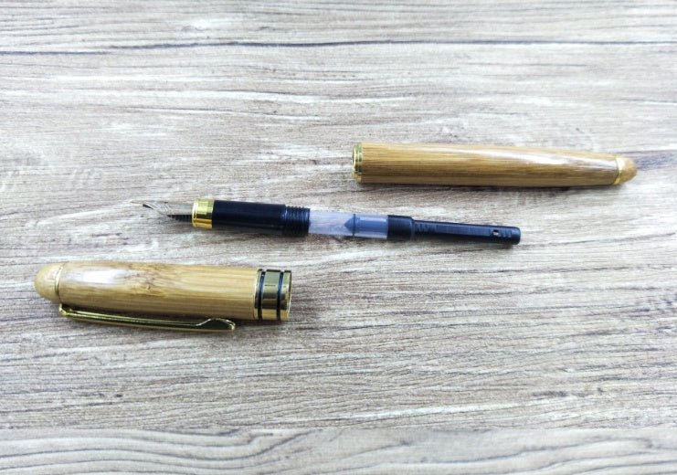 Customer Gift Branded Neutral Bamboo Pen - Interactive Group
