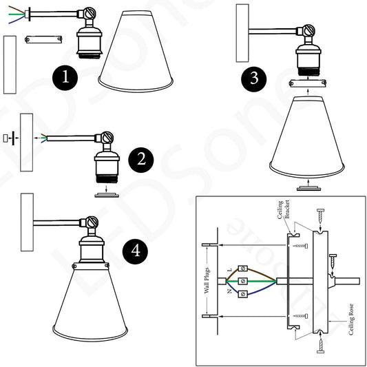 Brass Kitchen Wall Lighting~1173 - Interactive Group