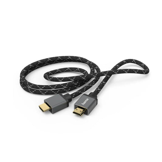 Hama Aluminium 8K Ultra-HD High Speed HDMI Cable, Aramid Fibre Braided, 3m
