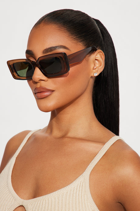 Vacation In The Caribbean Sunglasses - Brown