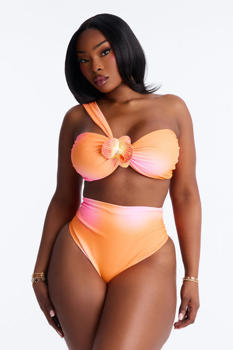 Searching For A Sign 2 Piece Bikini - Orange/combo