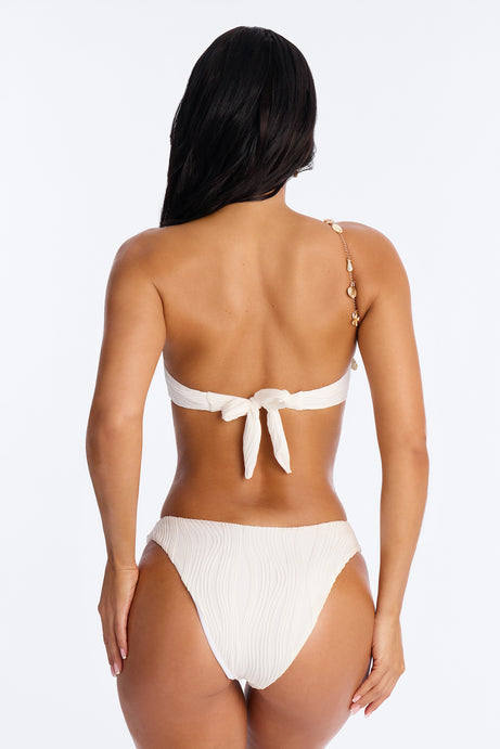 Cleora Seashell Chain 2 Piece Bikini Set - White