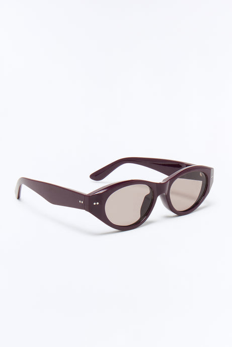 Willa Cat Eye Sunglasses - Burgundy