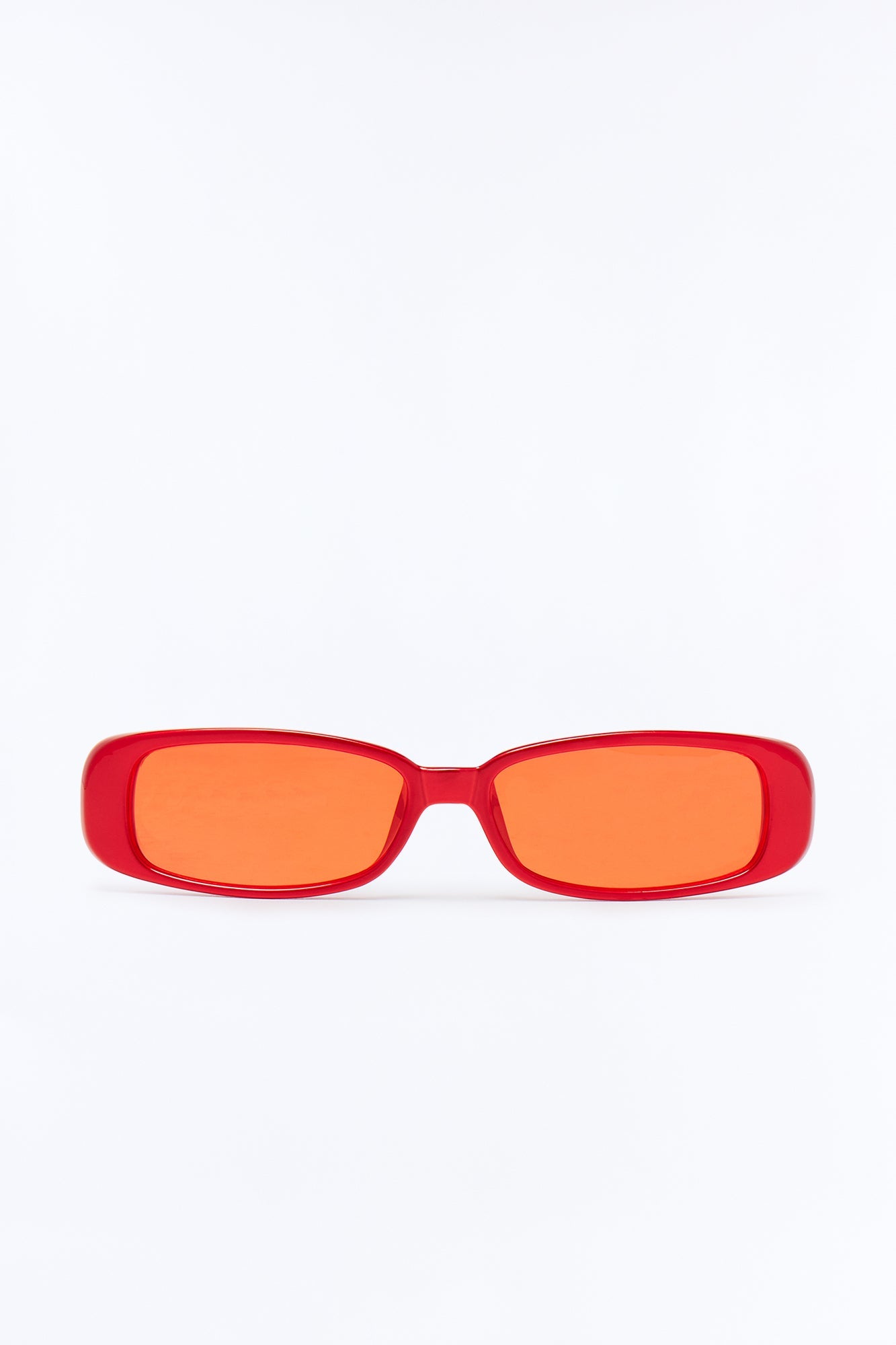 Fire Me Up Square Sunglasses - Red