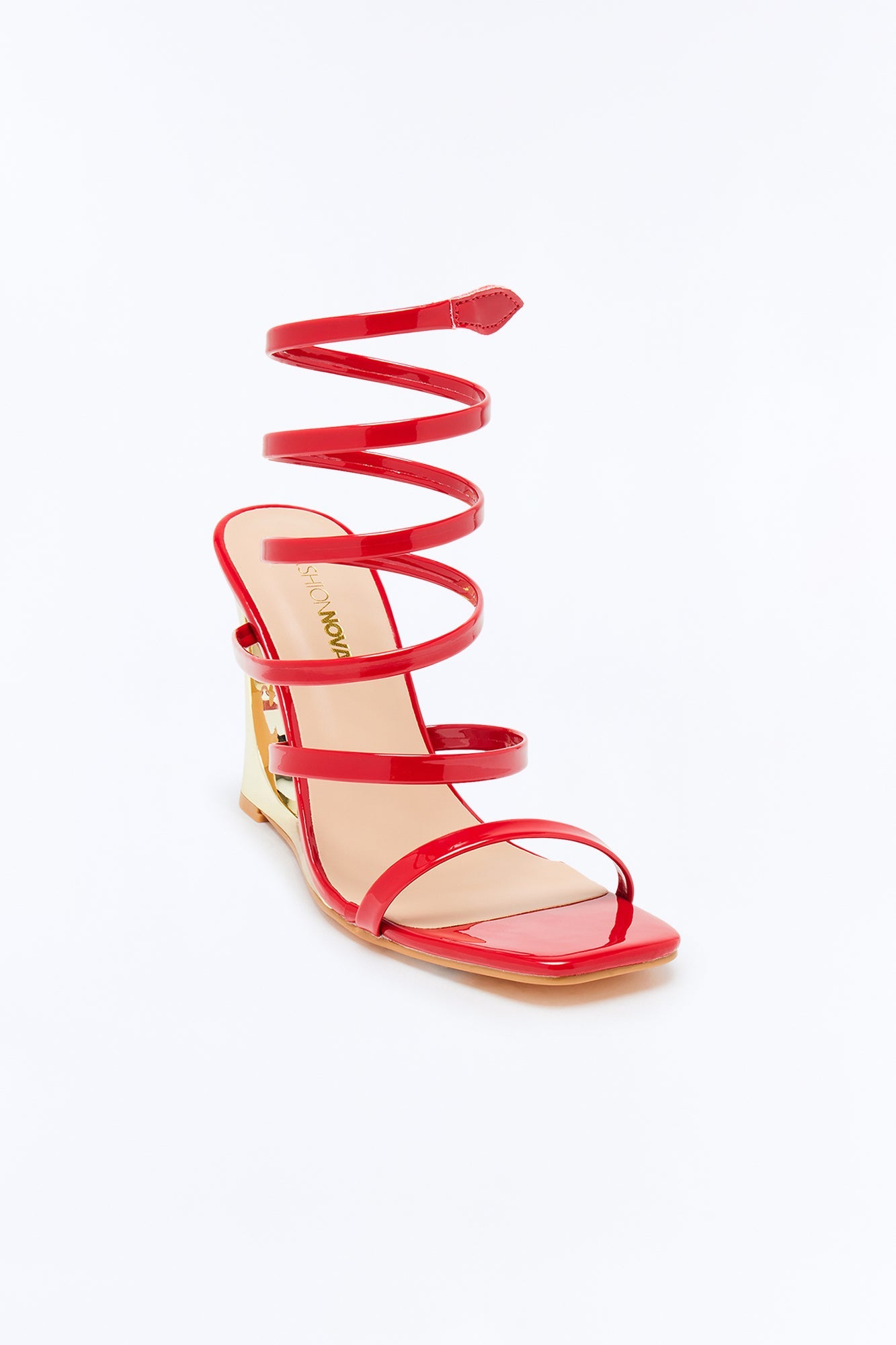 Phebes Wrap Up Novelty Wedges - Red