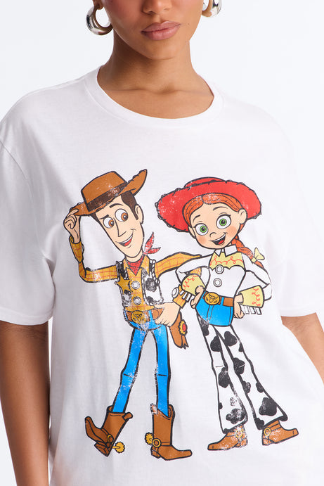 Toy Story Woody And Jessie Tee - White