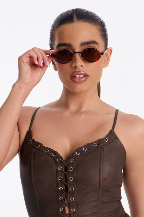 Caffeine And Confidence Sunglasses - Tortoise