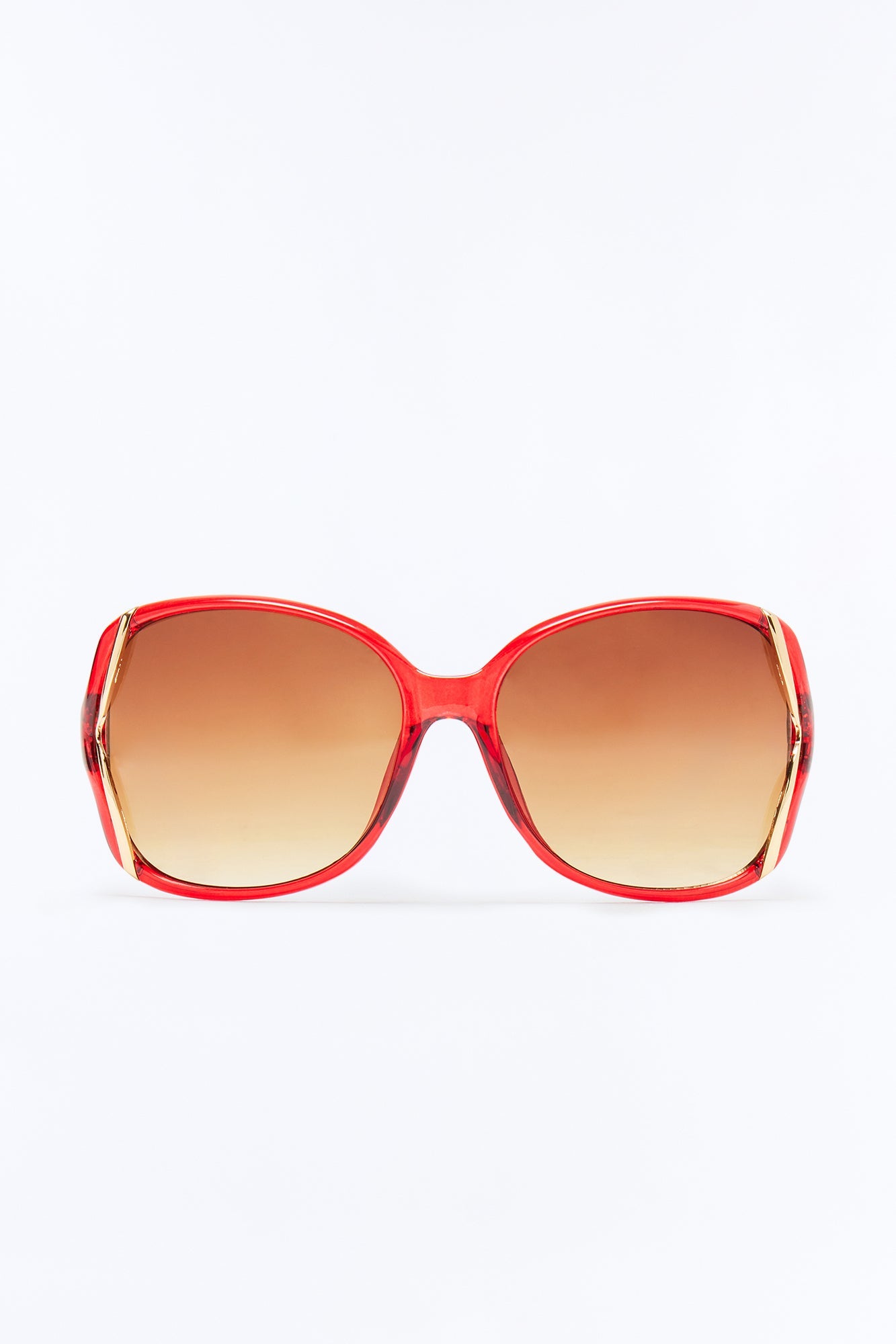 Candy Apple Round Sunglasses - Red/combo
