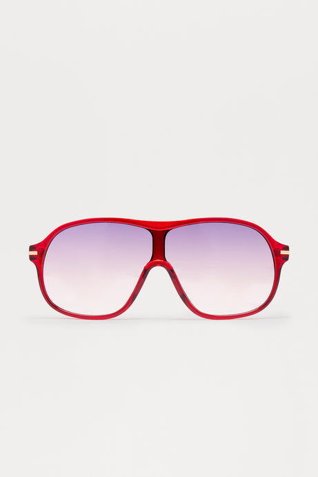 Couldn't Help It Sunglasses - Red/combo