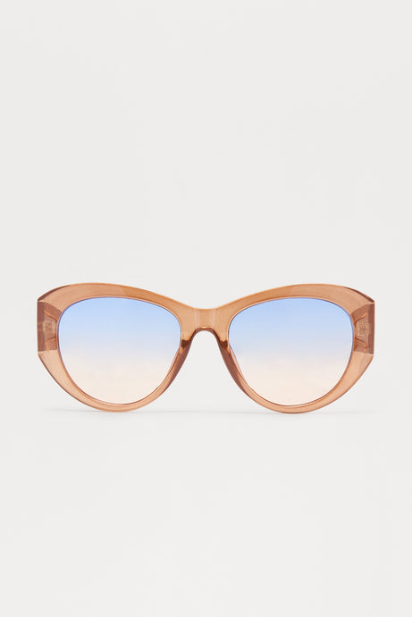On The Go Round Sunglasses - Nude/combo