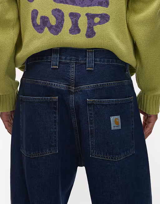Carhartt WIP brandon loose tapered jeans in blue wash