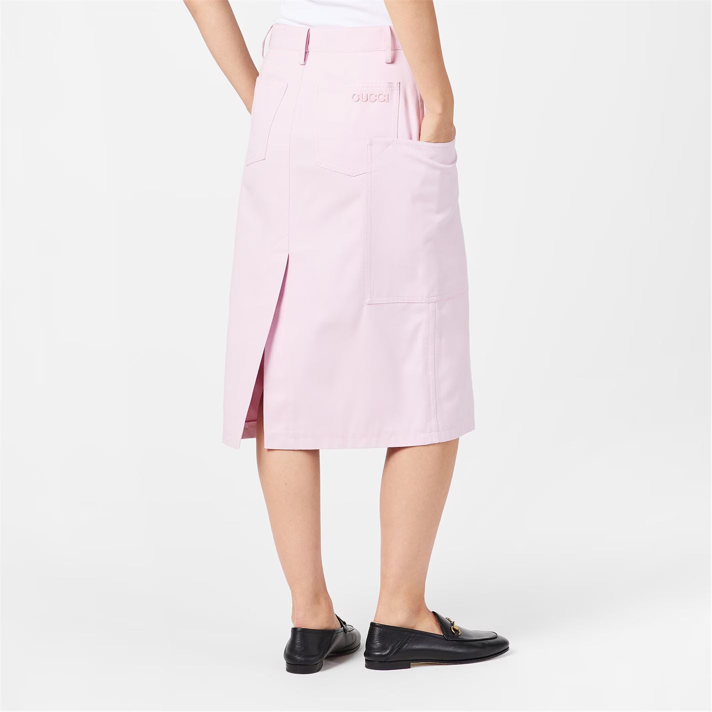 GUCCI Canvas Midi Skirt