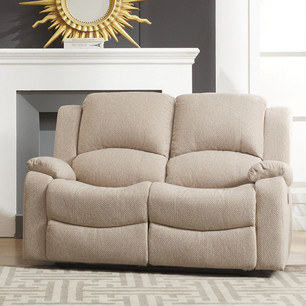 Artemis Home Marldon 2 Seat Electric Reclining Sofa - Beige