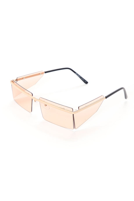 Feeling The Vibes Sunglasses - Nude
