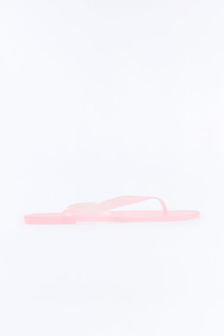 Glazed Jelly Flip Flops - Blush