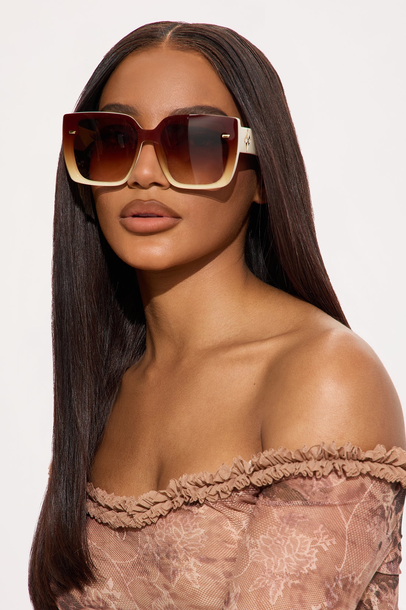 Chill Vue Vacation Square Sunglasses - Cream