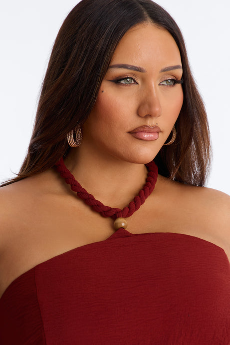 Mariana Halter Pant Set - Rust