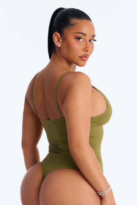 Yara Seamless Bodysuit - Olive