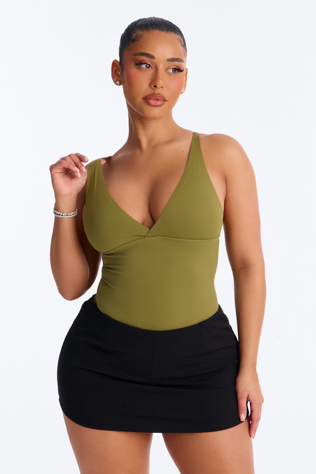 Yara Seamless Bodysuit - Olive