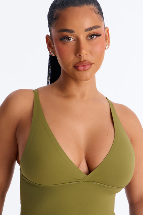 Yara Seamless Bodysuit - Olive