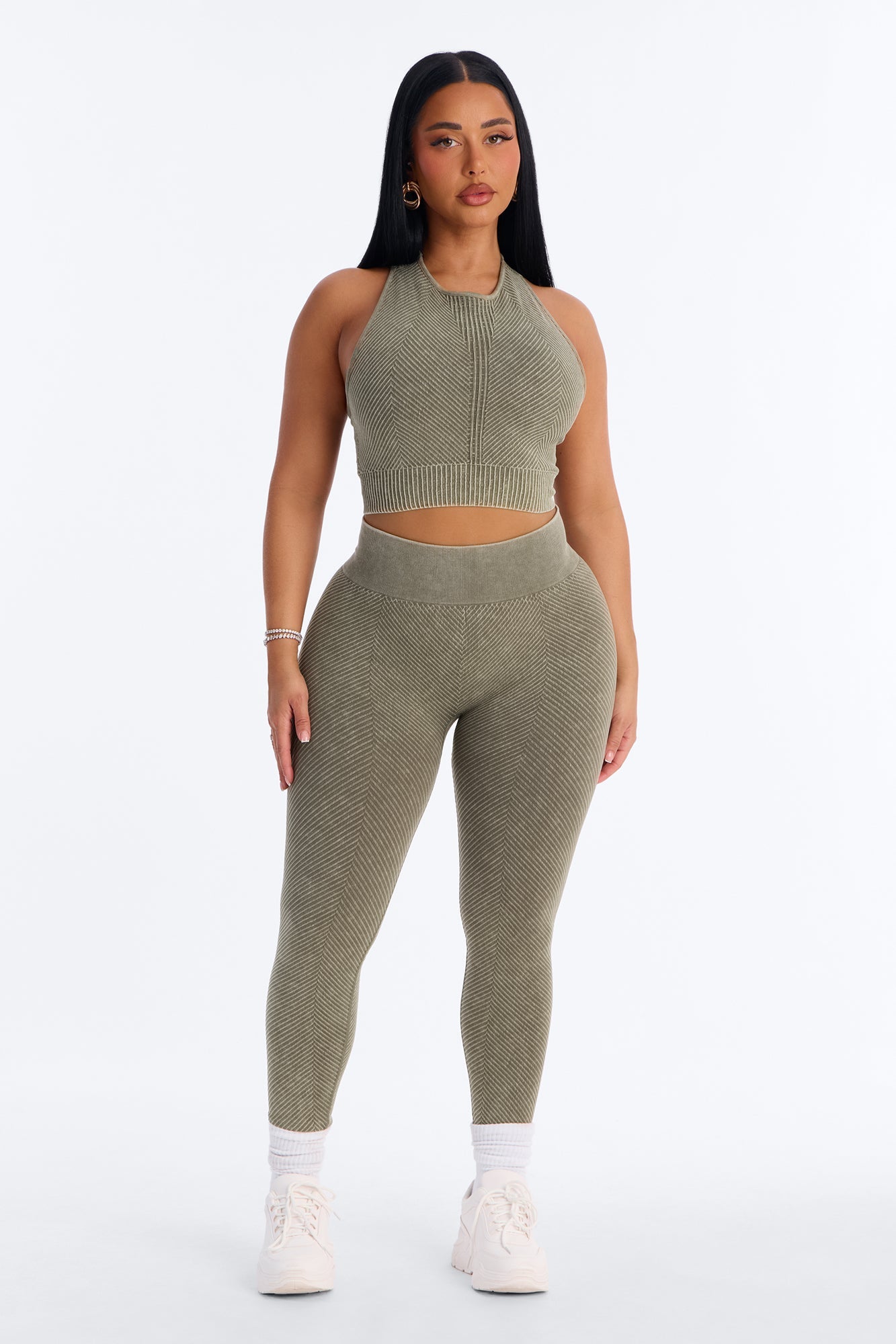 High Function Seamless Legging Set - Olive