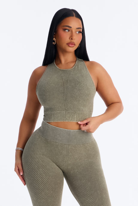 High Function Seamless Legging Set - Olive