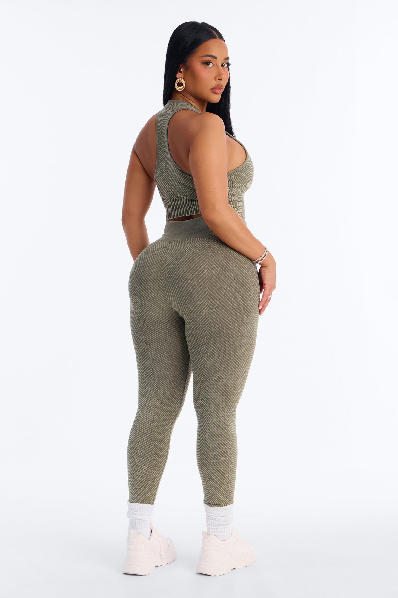 High Function Seamless Legging Set - Olive
