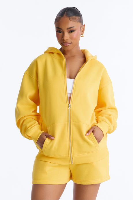 Play No Games Sweatshirt Zip Up - Yellow