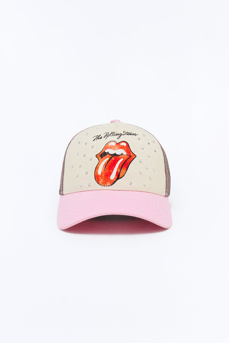 The Rolling Stones Trucker Hat - Pink/combo