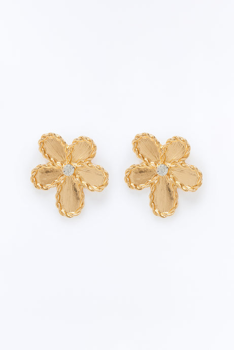 Daisies Drop Earrings - Gold