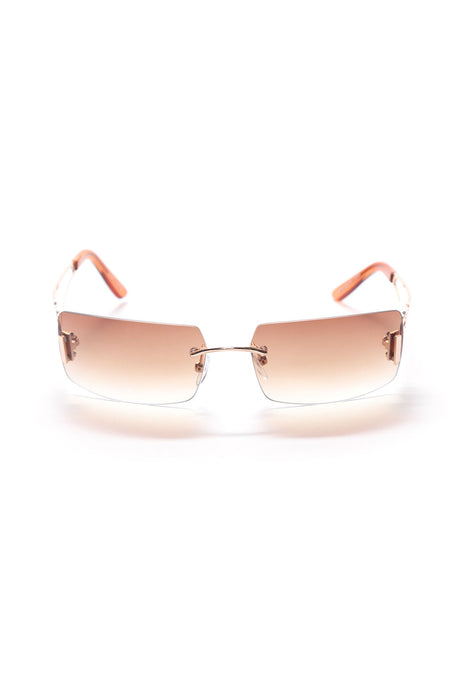 Better Without Him Square Sunglasses - Brown
