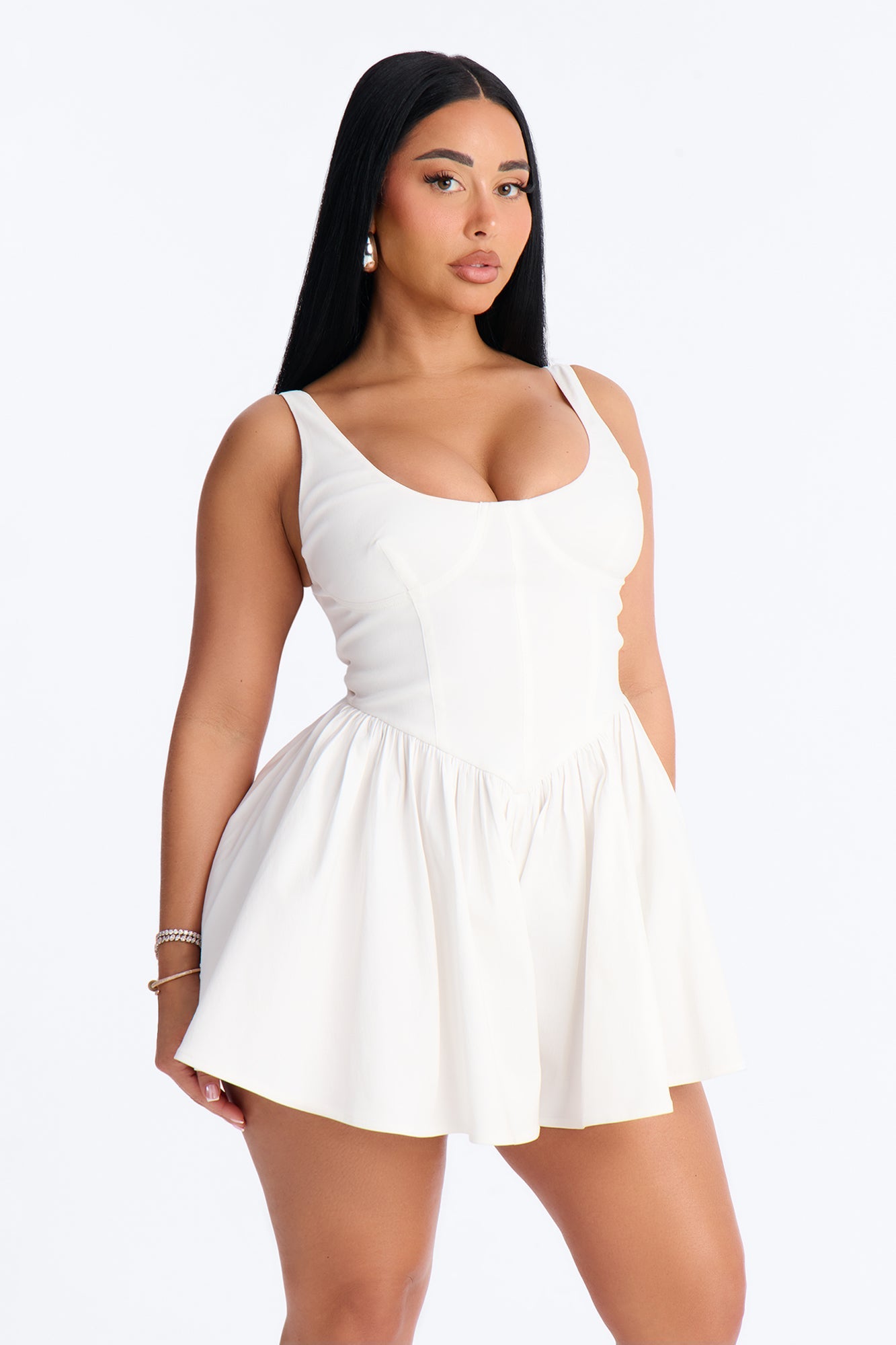 Simply Yours Flowy Romper - Ivory
