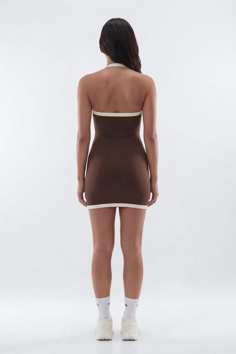 CloudForm™ Halter 2-in-1 Sports Dress - Brown