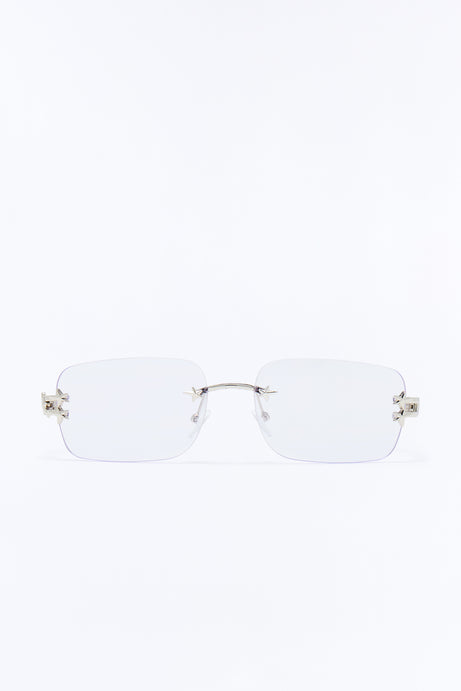 Star Dust Square Sunglasses - Silver