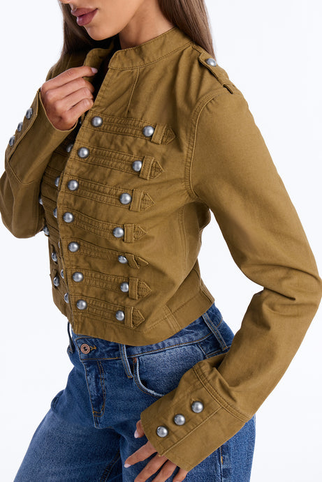 Stand For Something Twill Militant Conductor Jacket - Moss