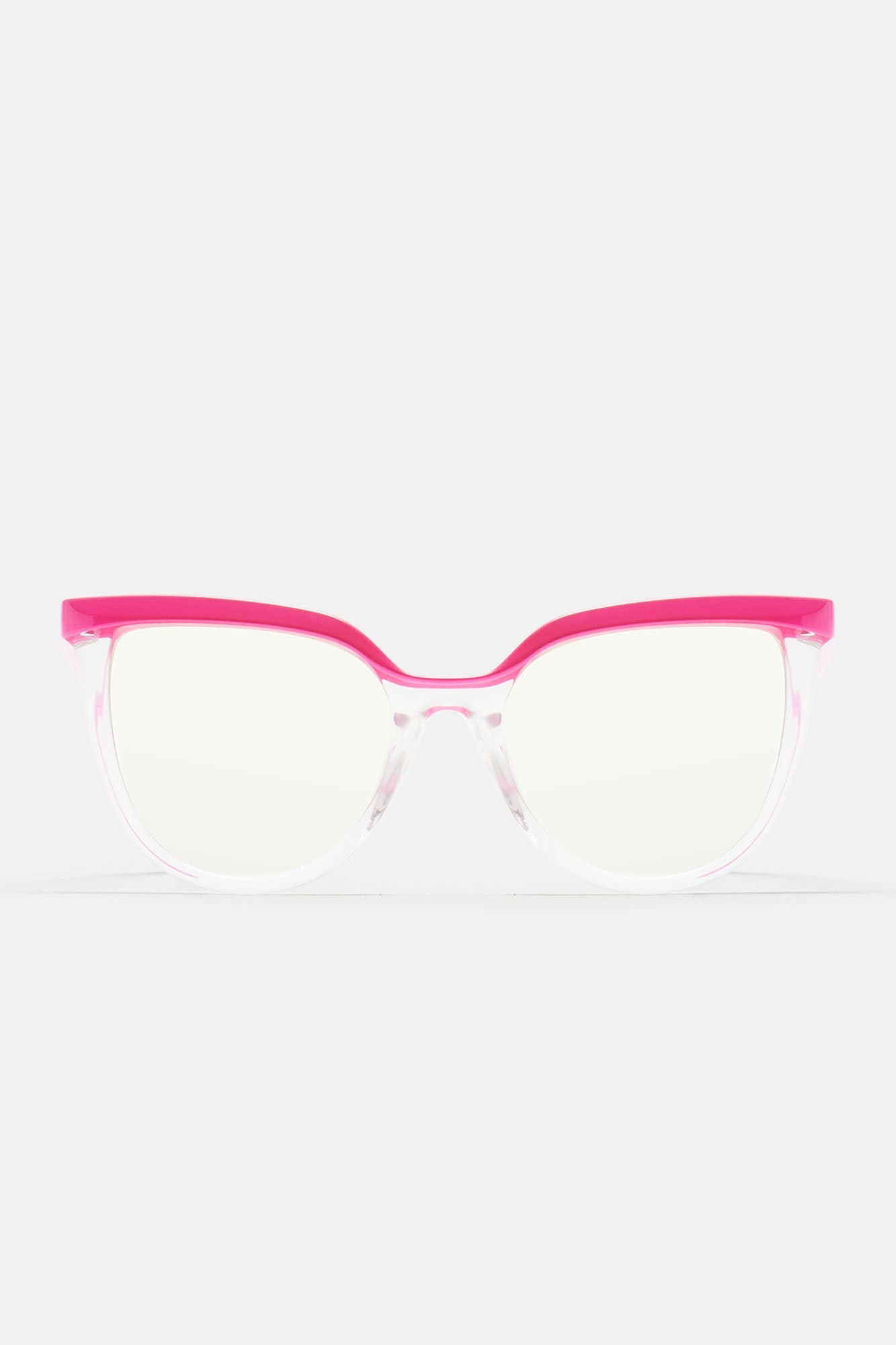 Clear As Day Blue Light Glasses - Hot Pink