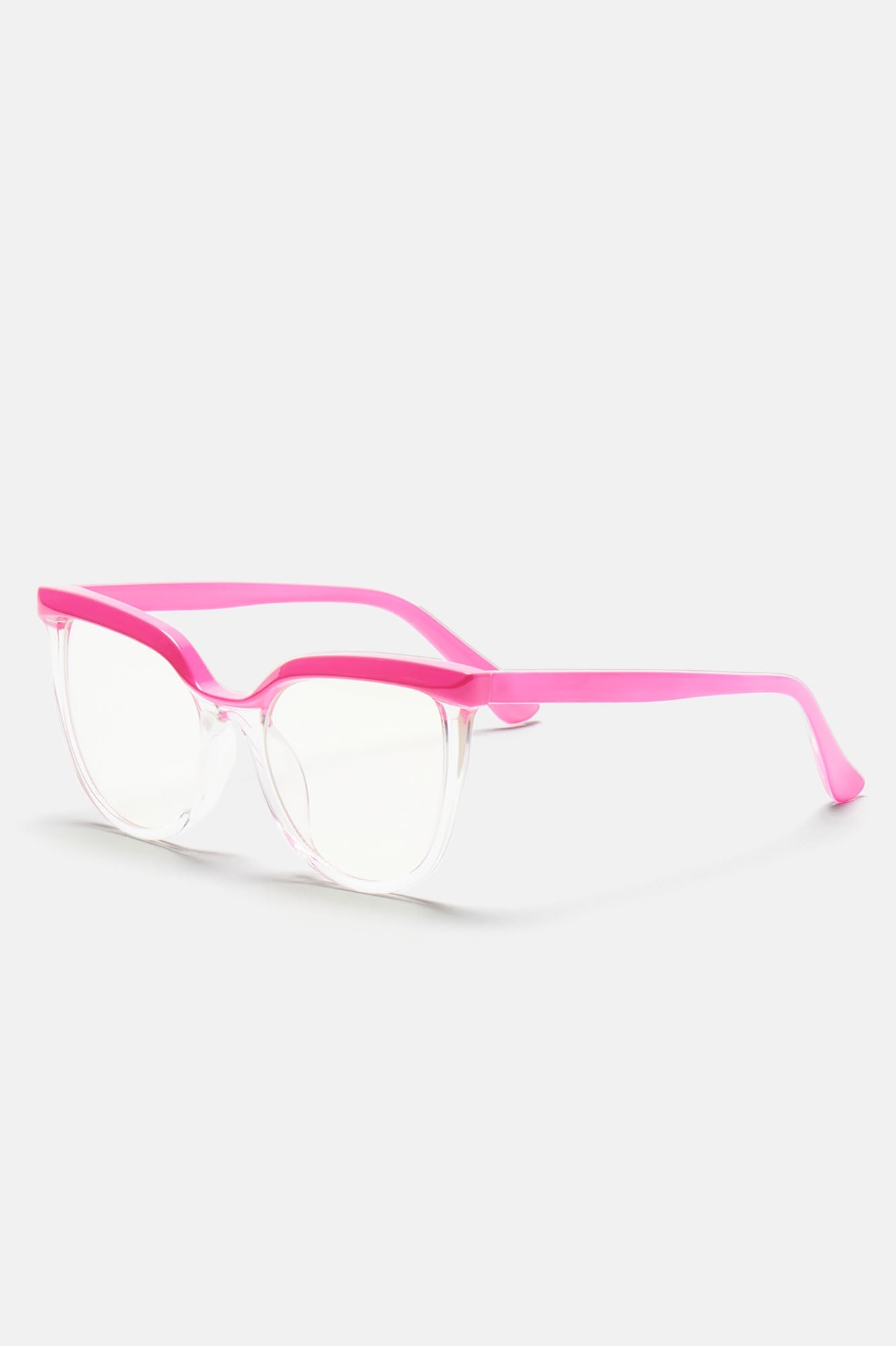 Clear As Day Blue Light Glasses - Hot Pink